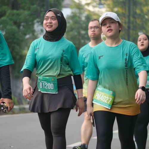Race photo from BAUR RUN 2025