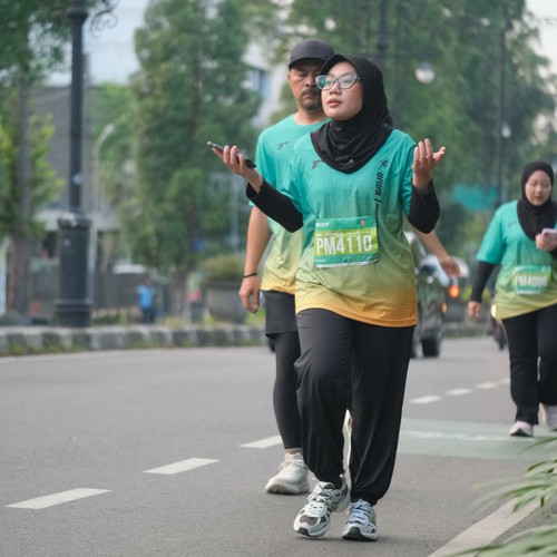 Race photo from BAUR RUN 2025
