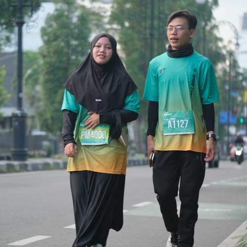 Race photo from BAUR RUN 2025