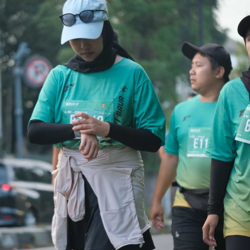 Race photo from BAUR RUN 2025