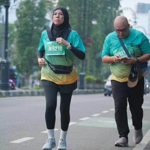 Race photo from BAUR RUN 2025
