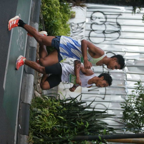 Race photo from BAUR RUN 2025