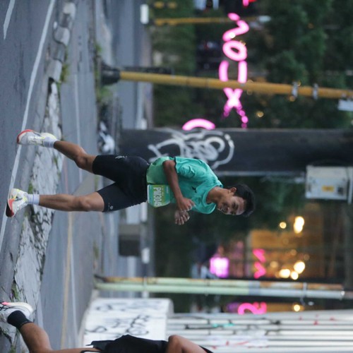 Race photo from BAUR RUN 2025