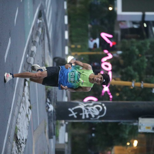 Race photo from BAUR RUN 2025