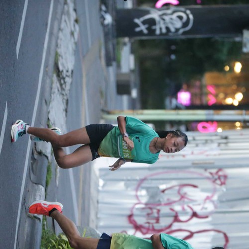 Race photo from BAUR RUN 2025