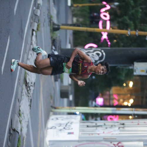 Race photo from BAUR RUN 2025