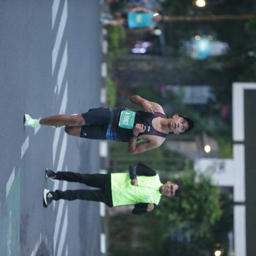 Race photo from BAUR RUN 2025