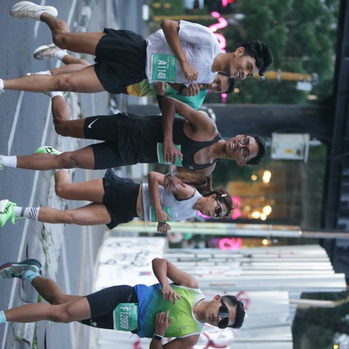 Race photo from BAUR RUN 2025