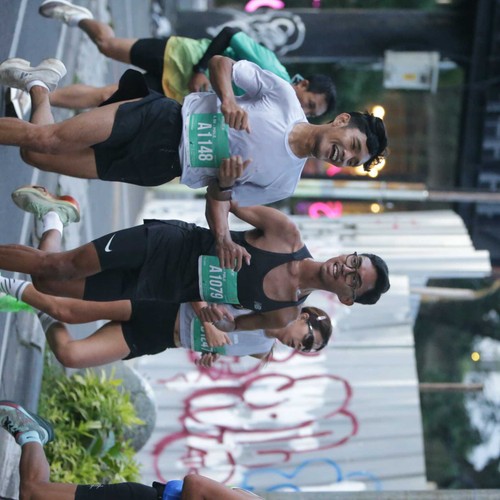 Race photo from BAUR RUN 2025