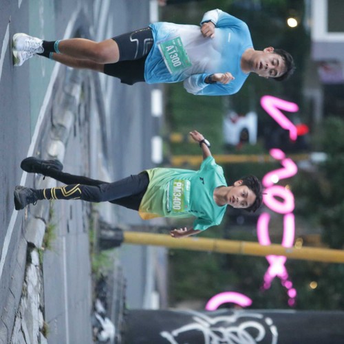 Race photo from BAUR RUN 2025