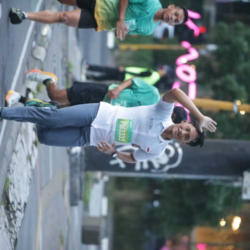 Race photo from BAUR RUN 2025