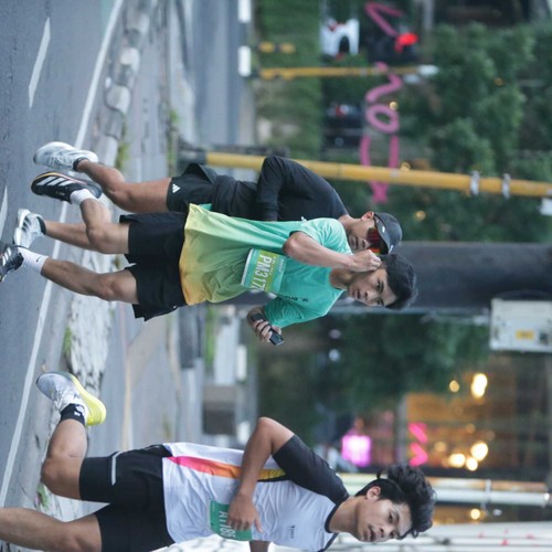 Race photo from BAUR RUN 2025