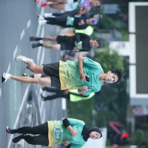 Race photo from BAUR RUN 2025