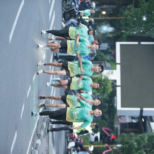 Race photo from BAUR RUN 2025