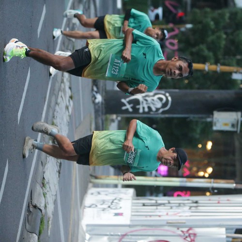 Race photo from BAUR RUN 2025