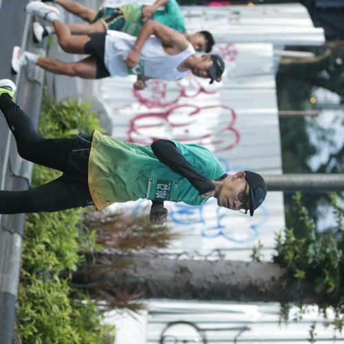 Race photo from BAUR RUN 2025