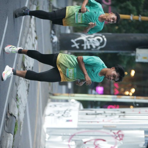 Race photo from BAUR RUN 2025