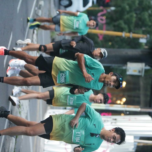 Race photo from BAUR RUN 2025