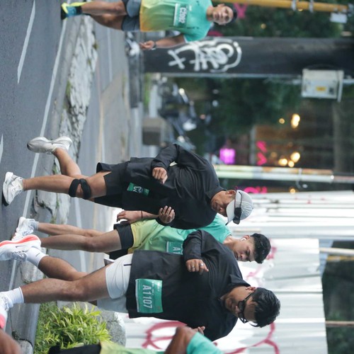 Race photo from BAUR RUN 2025