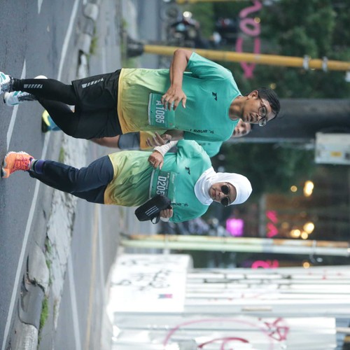 Race photo from BAUR RUN 2025