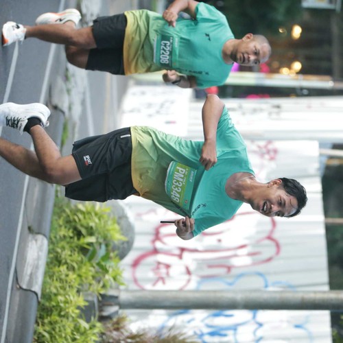 Race photo from BAUR RUN 2025