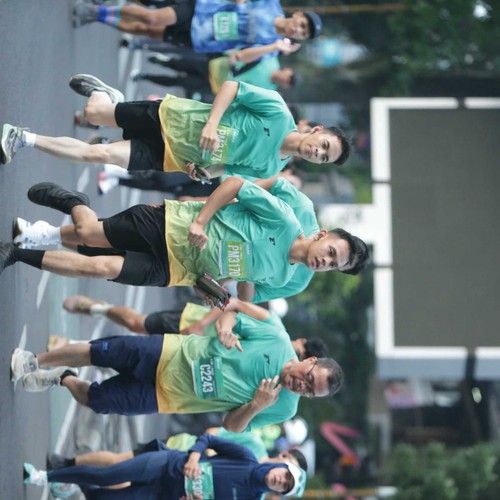 Race photo from BAUR RUN 2025