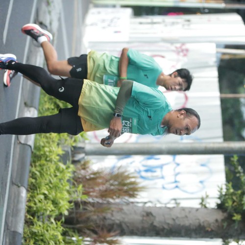 Race photo from BAUR RUN 2025