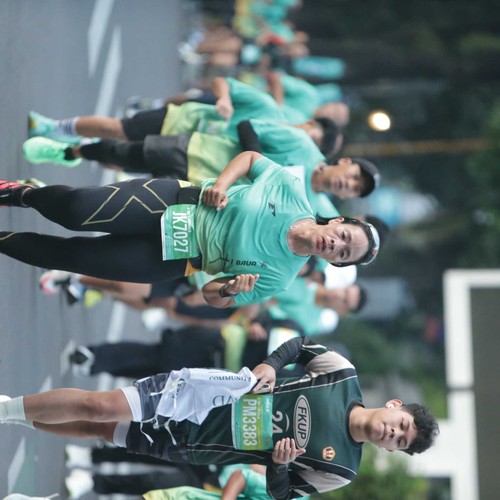 Race photo from BAUR RUN 2025
