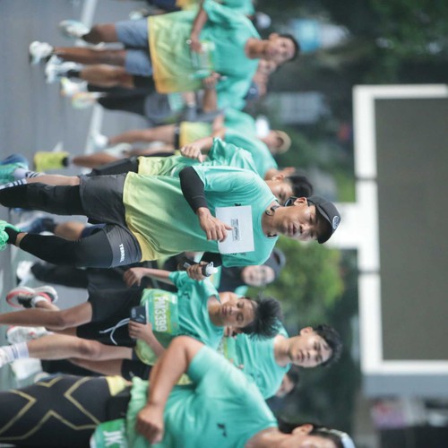 Race photo from BAUR RUN 2025
