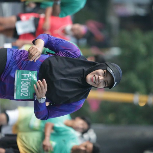 Race photo from BAUR RUN 2025