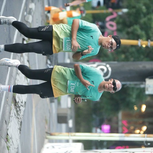 Race photo from BAUR RUN 2025