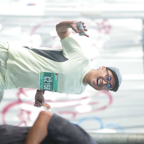 Race photo from BAUR RUN 2025