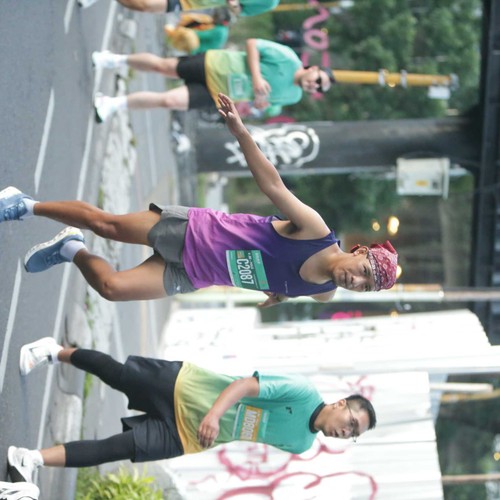 Race photo from BAUR RUN 2025