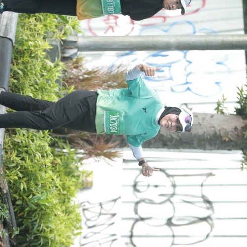 Race photo from BAUR RUN 2025