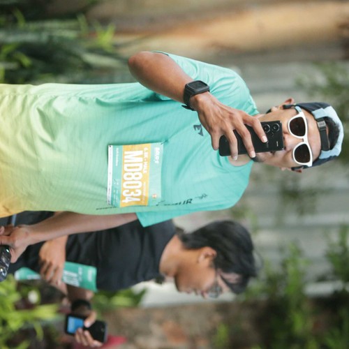 Race photo from BAUR RUN 2025