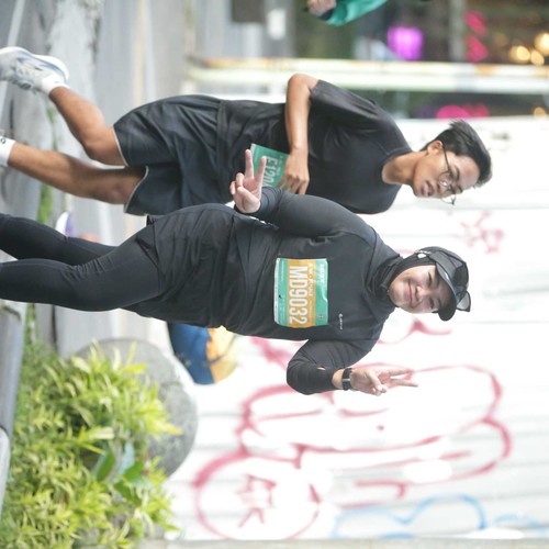 Race photo from BAUR RUN 2025