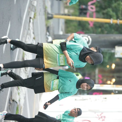 Race photo from BAUR RUN 2025