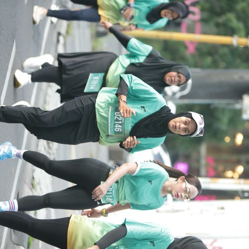 Race photo from BAUR RUN 2025