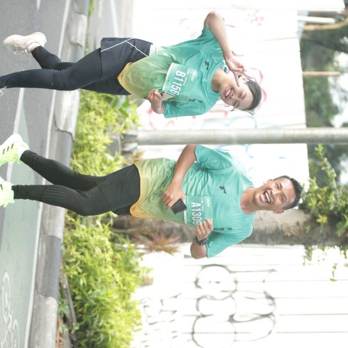 Race photo from BAUR RUN 2025