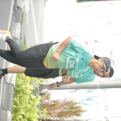Race photo from BAUR RUN 2025