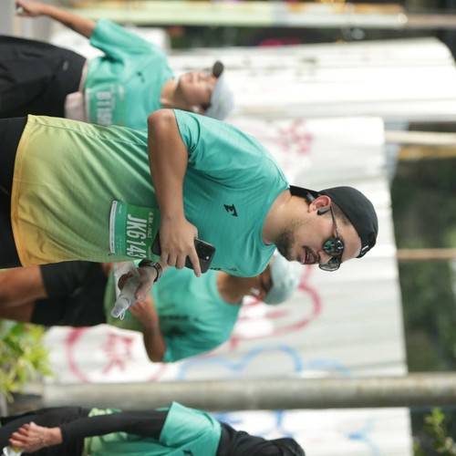 Race photo from BAUR RUN 2025