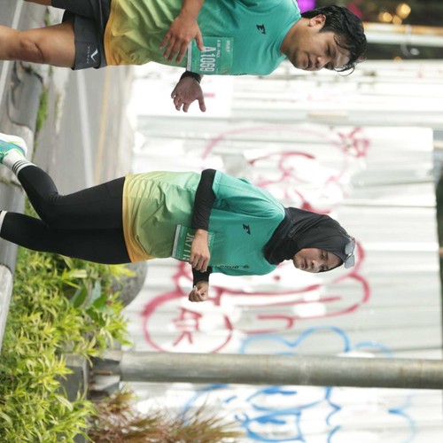 Race photo from BAUR RUN 2025