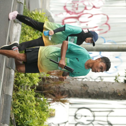 Race photo from BAUR RUN 2025