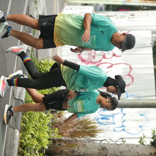 Race photo from BAUR RUN 2025