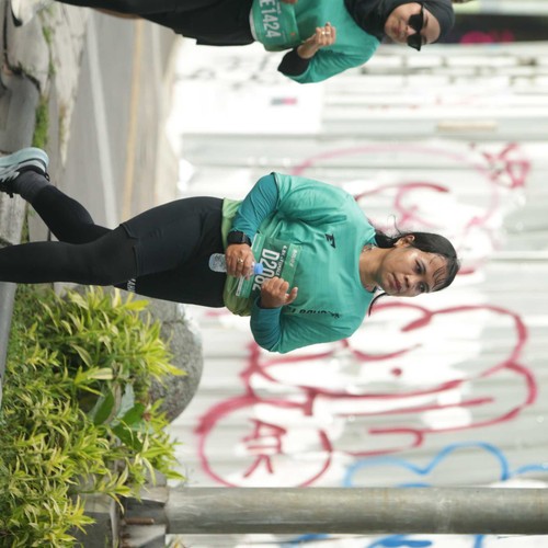 Race photo from BAUR RUN 2025