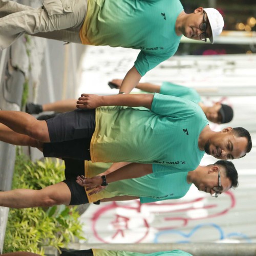 Race photo from BAUR RUN 2025