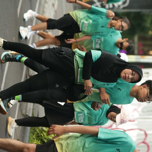 Race photo from BAUR RUN 2025