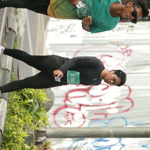Race photo from BAUR RUN 2025