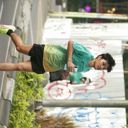 Race photo from BAUR RUN 2025