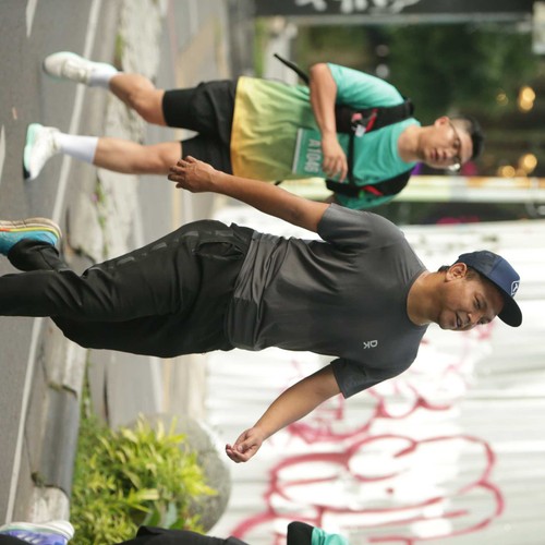 Race photo from BAUR RUN 2025